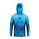 Camisa Masculina Com Capuz UPF 50+ Manga Longa para Pesca