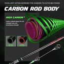 Vara de Pesca Sougayilang em Carbono para Isca Artificial e Baitcasting