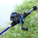 Kit Carretilha Baitcasting com Vara de Pesca em Fibra de Carbono