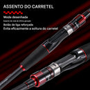 Vara de Pesca Sougayilang Carbon Fiber de 1.8m e 2.1m com Drag de 10kg
