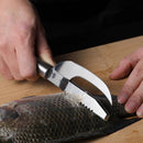 Faca Profissional em Aço Inox Multifuncional para Tratar e Limpar Peixe