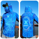 Camisa Masculina Com Capuz UPF 50+ Manga Longa para Pesca