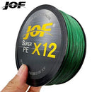 Linha de Pesca Multifilamento JOF 12 Fios PE em 100M, 300M e 500M