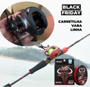 Kit de Pesca com Carretilha Seasir Cast XZ e Vara Biutifu com Linha incluída