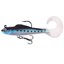 Kit 6 Iscas Shad Silicone de Nado Realista para Pesca de Predadores