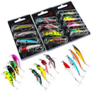 Kit 4 Iscas Artificiais Minnow de Meia-Água para Pesca Esportiva