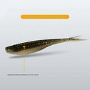 Kit de Iscas Soft Bait 61 Peças com Caixa Organizadora para Pesca Esportiva
