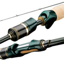 Vara de Pesca CEMREO 100% Carbono com Ação Média para Molinete e Carretilha