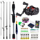 Kit Completo de Pesca com Carretilha e Vara para Pesca Esportiva