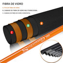 Vara de Pesca Telescópica Sougayilang em Fibra de Vidro para Rios e Lagos